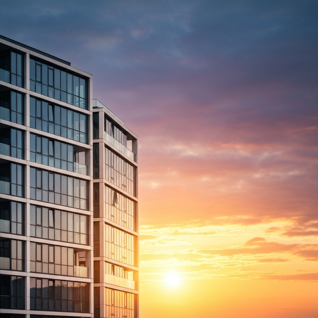 Luxury apartment building