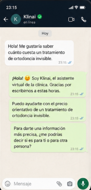 Respuesta inmediata — 3 segundos · 23:15 h