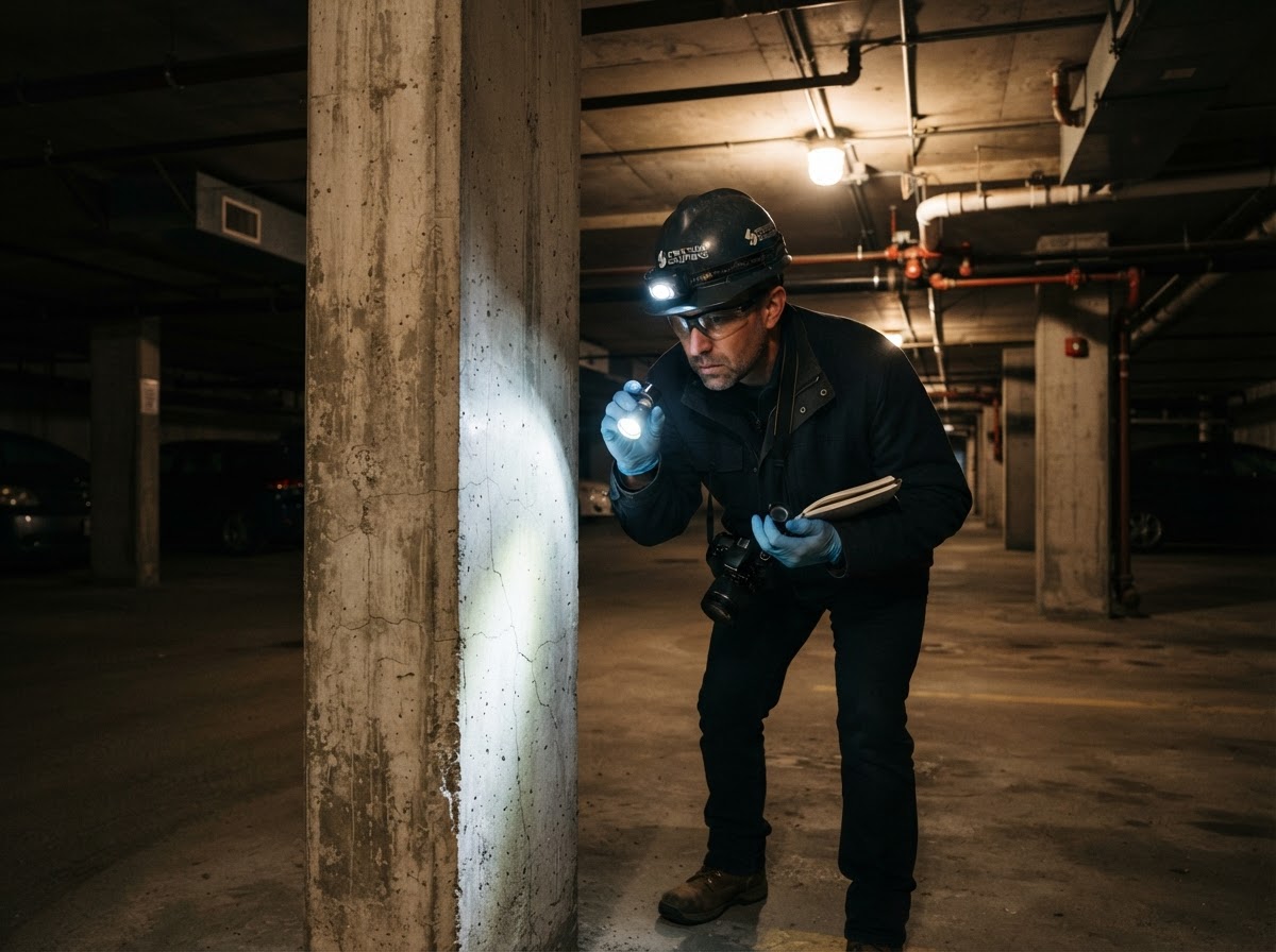 Inspection de stationnement intérieur