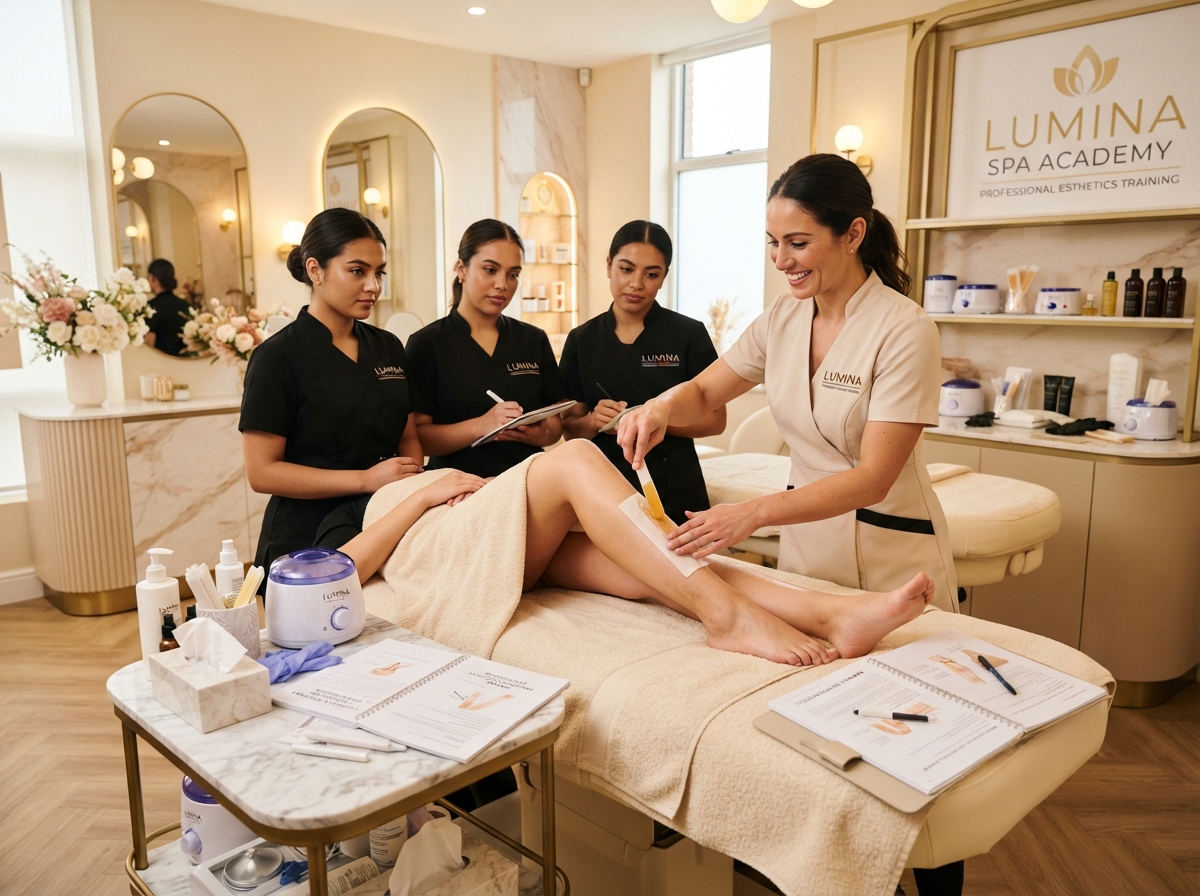 Waxing demonstration training