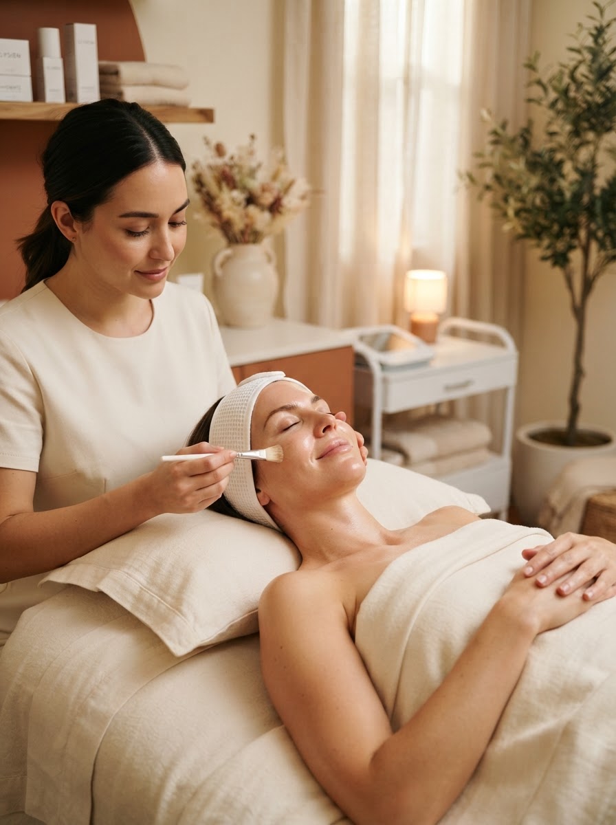 A serene client with natural, refreshed skin at The Mila MedSpa in Fort Lauderdale