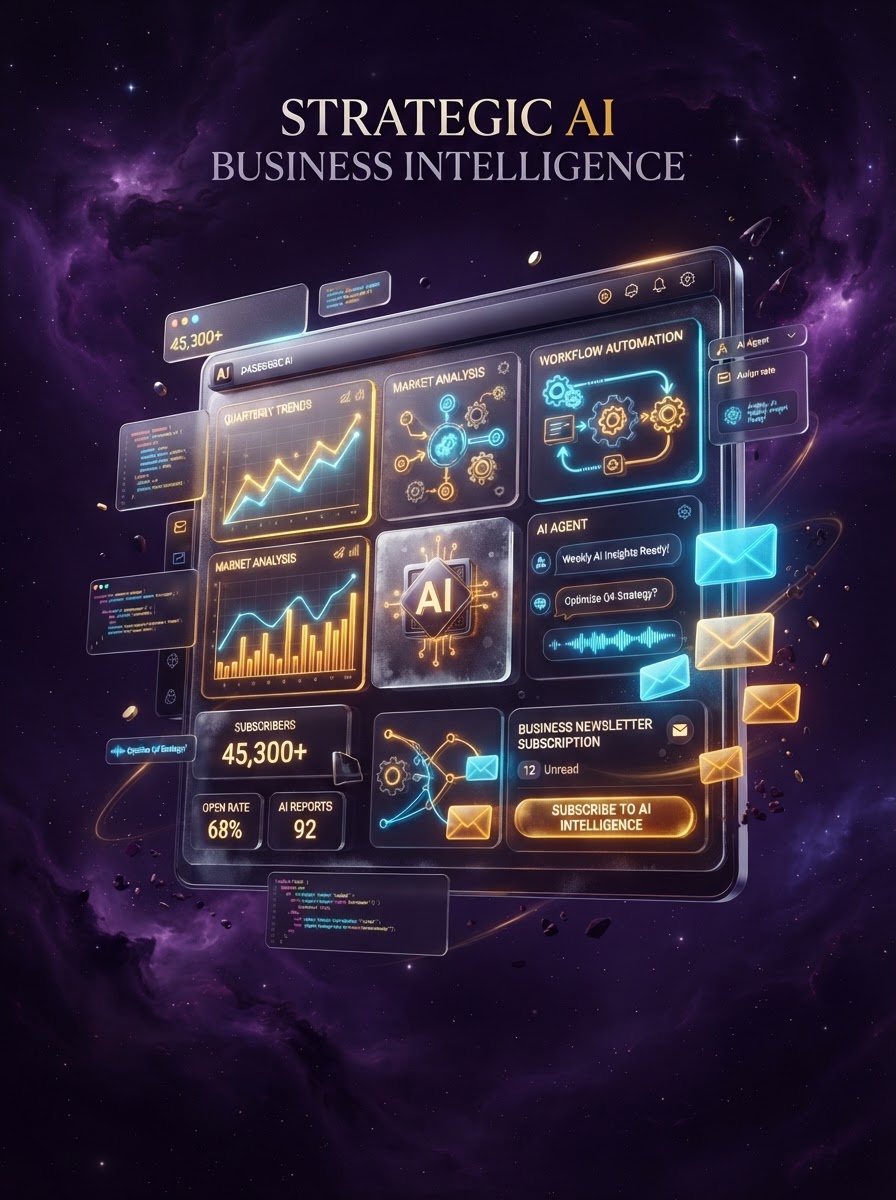DIGI5Y AI newsletter dashboard with automation insights and growth analytics