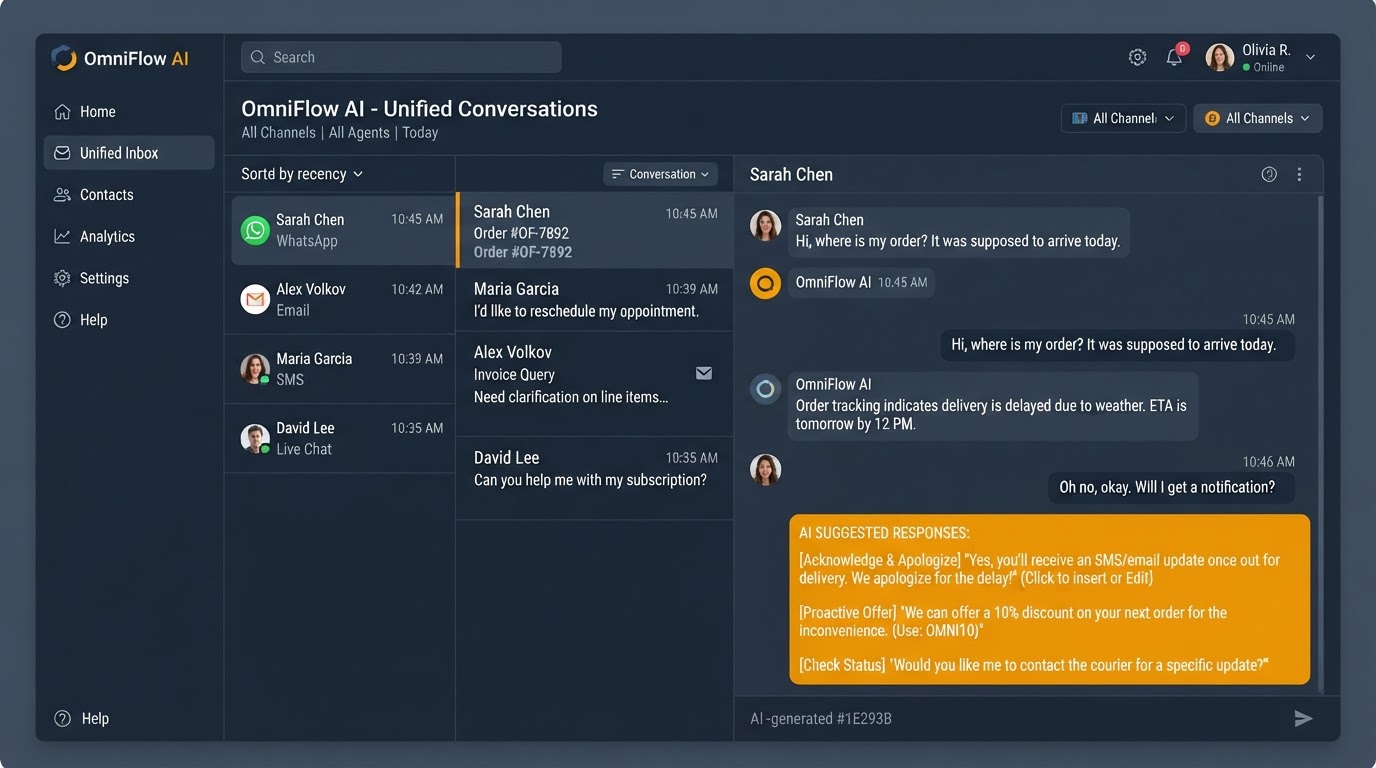 Unified Omnichannel Inbox with AI Engagement