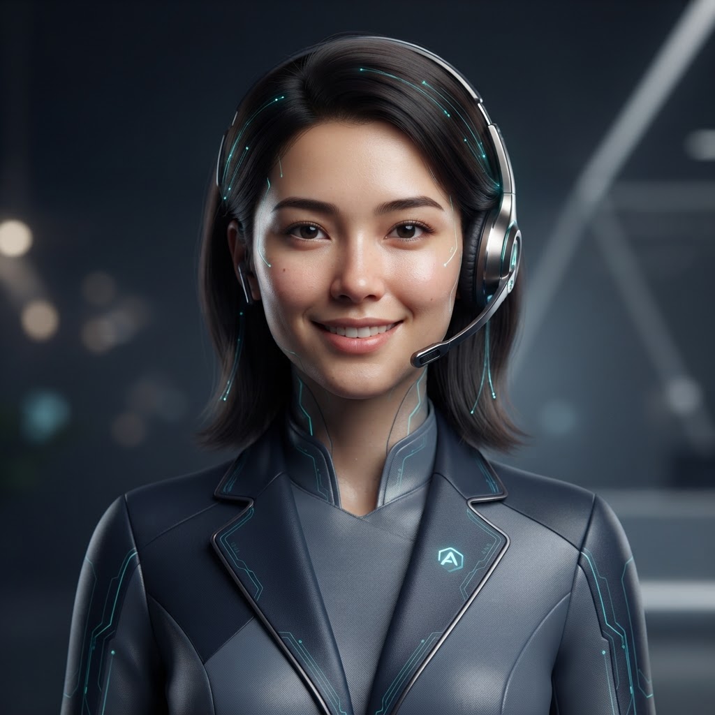 AI Call Assistant — AI humanoid agent profile