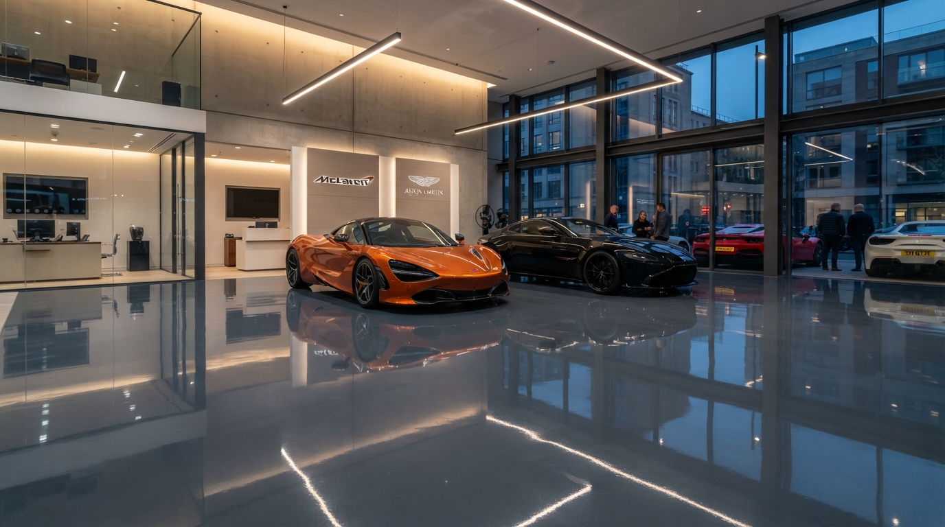 High Build Epoxy Showroom Flooring