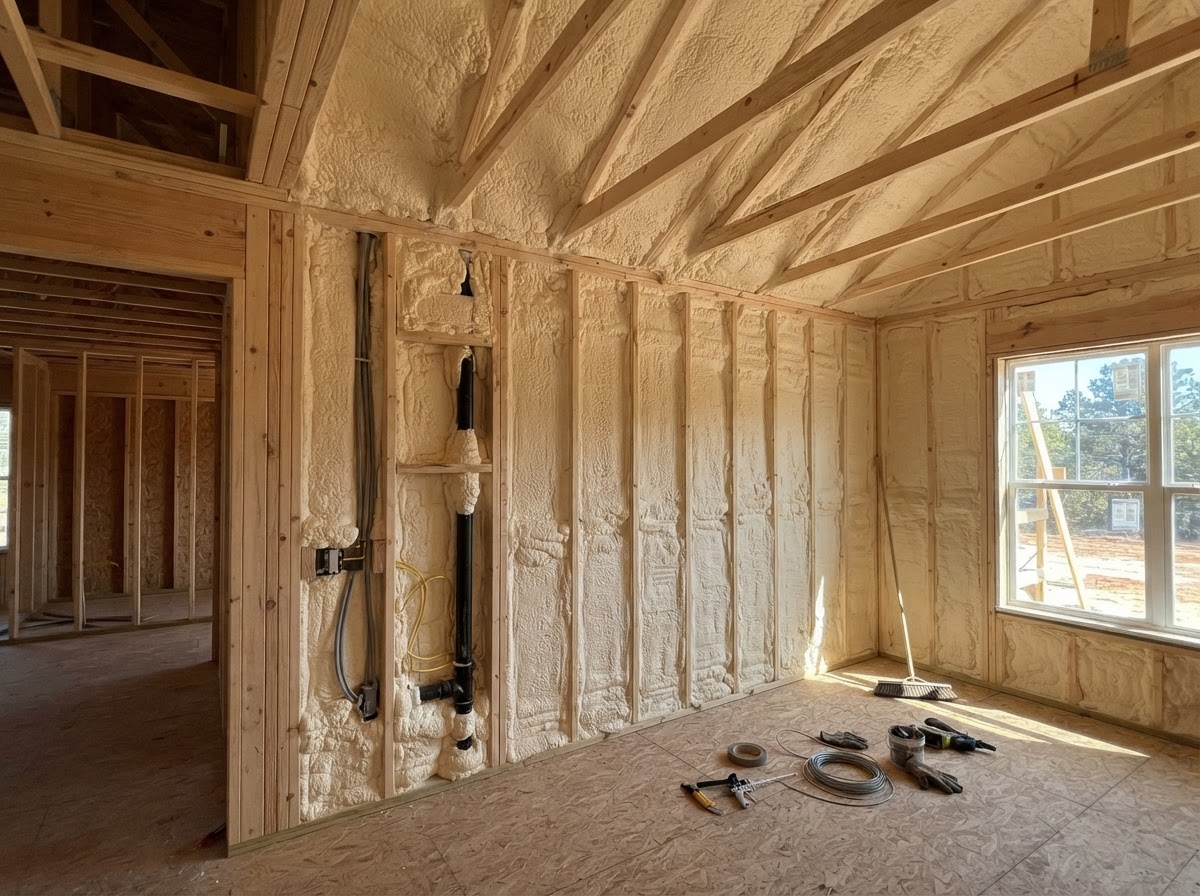 New construction spray foam insulation in Wilmington NC