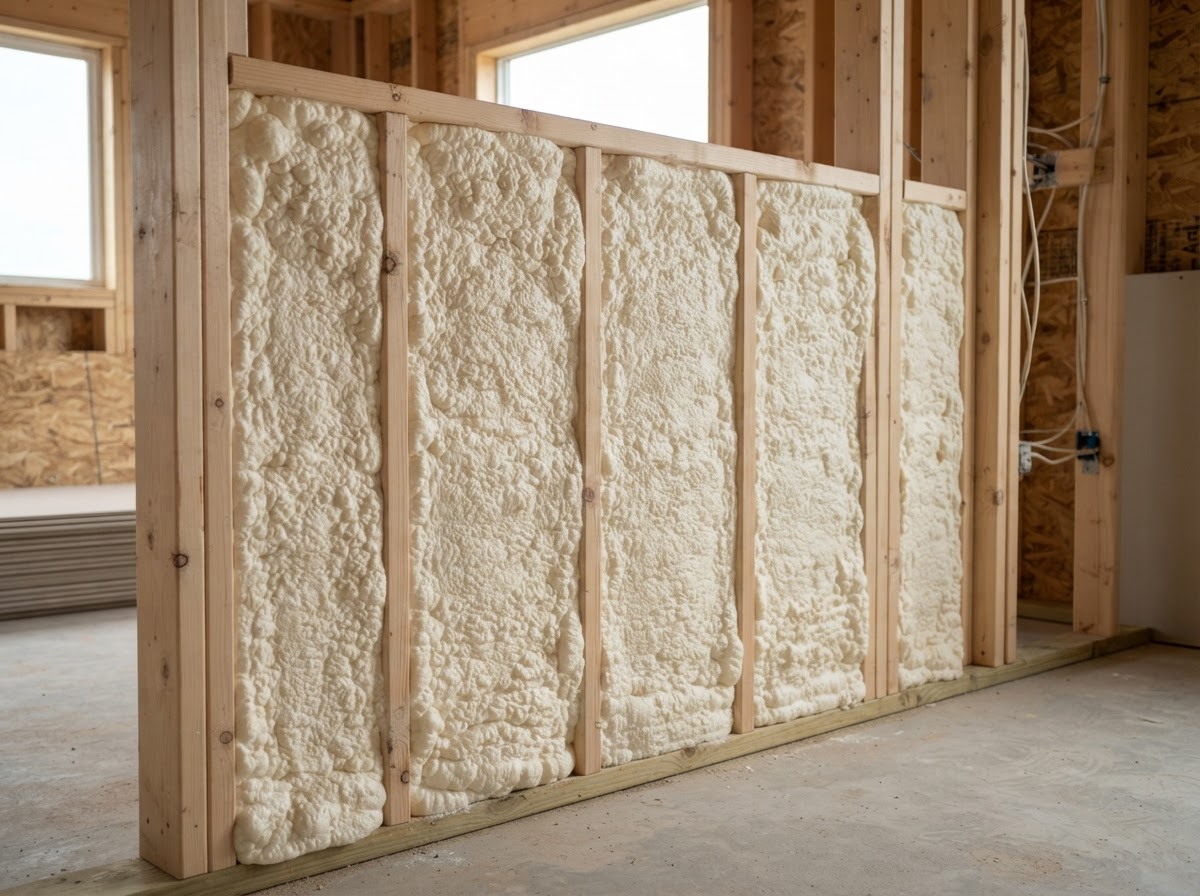 Open cell spray foam insulation in Wilmington NC