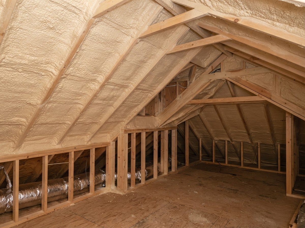 Attic spray foam insulation near Wilmington North Carolina