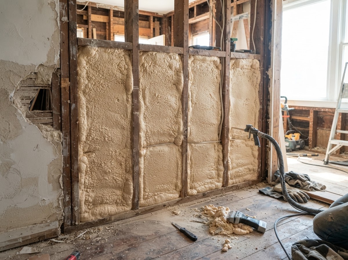 Existing home spray foam insulation near Wilmington NC
