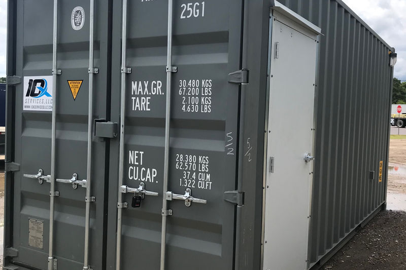 Heavy duty container door locking system