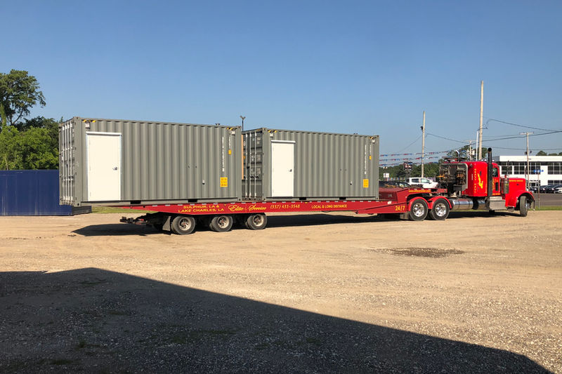 10X Services container transport truck delivery