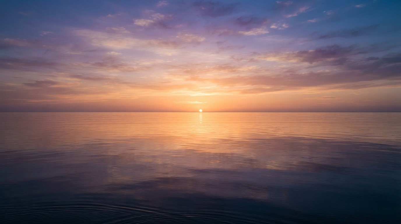 Horizon Sunset Sea