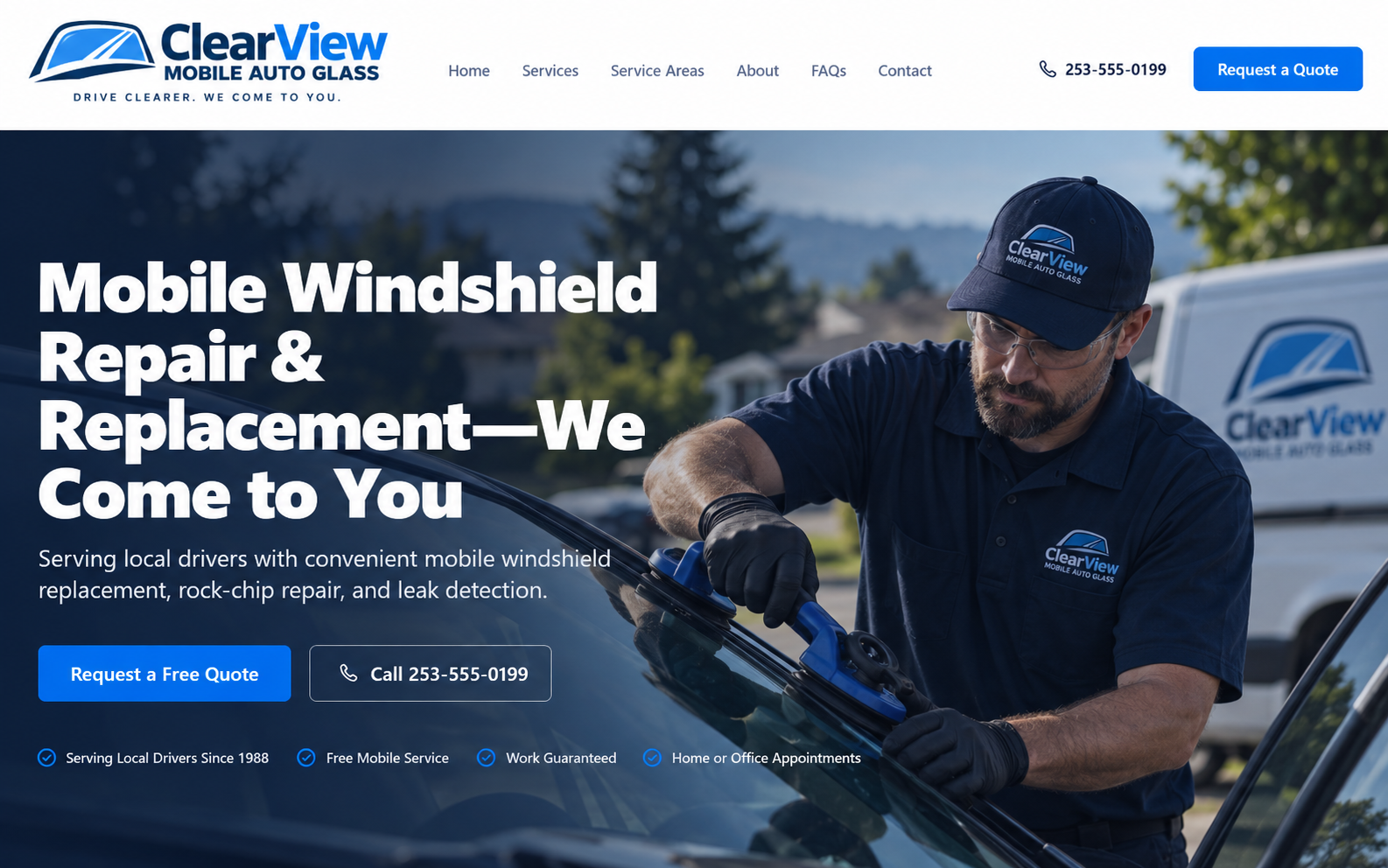 Auto Glass & Mobile Repair — Auto Glass & Mobile Repair website design preview
