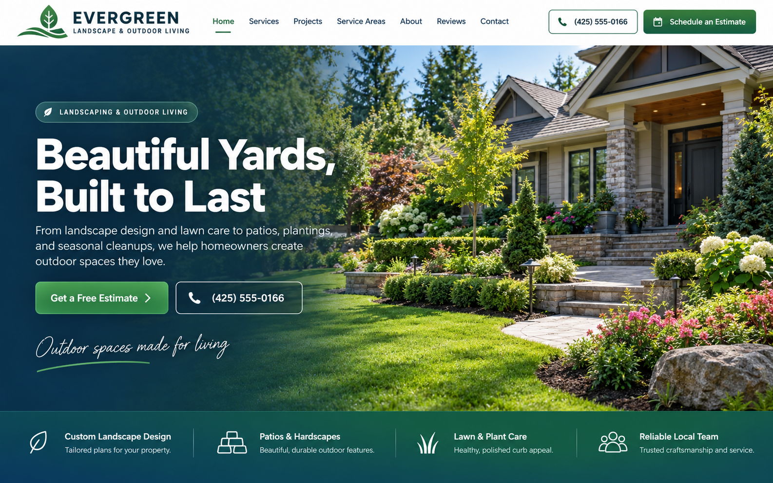 Landscaping & Hardscapes — Landscaping & Hardscapes website design preview
