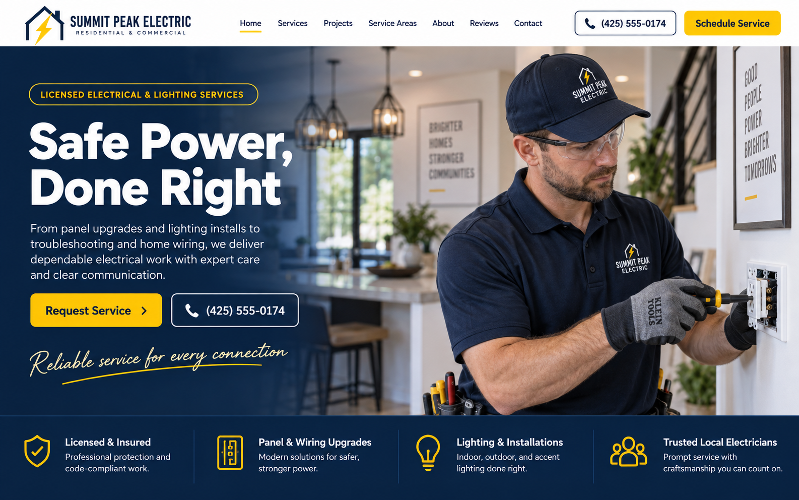 Electrical & Lighting — Electrical & Lighting website design preview