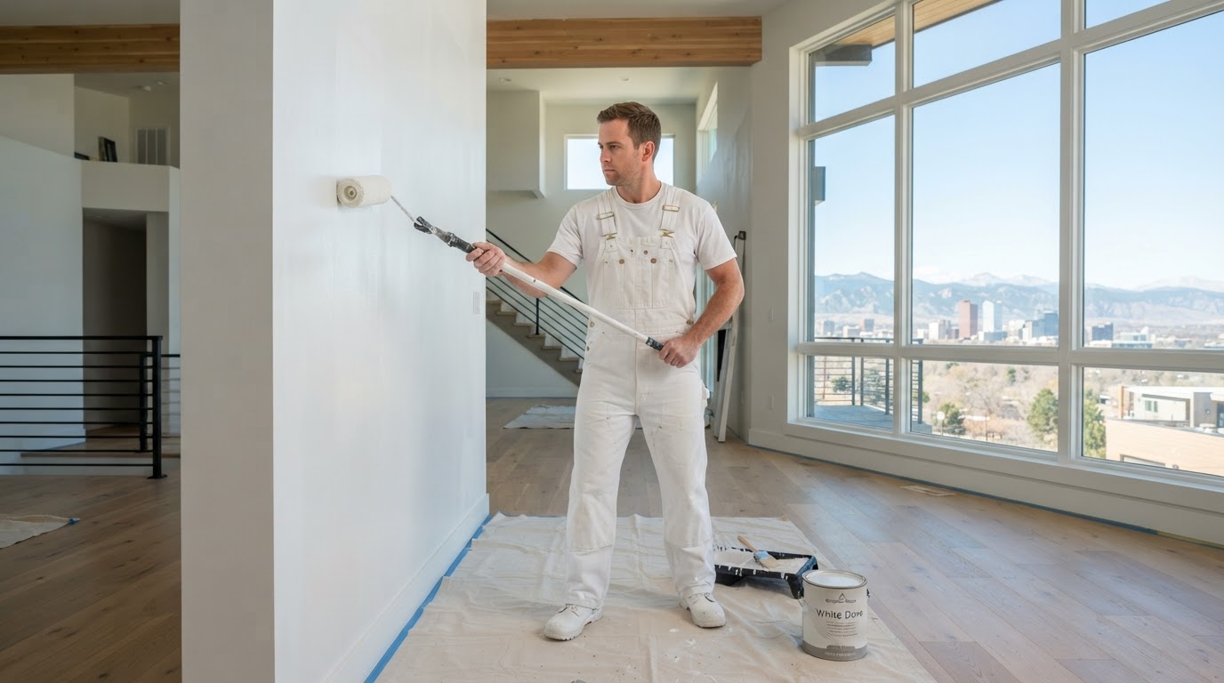 Interior painting project completed by Kingdom of Coating in Denver, CO
