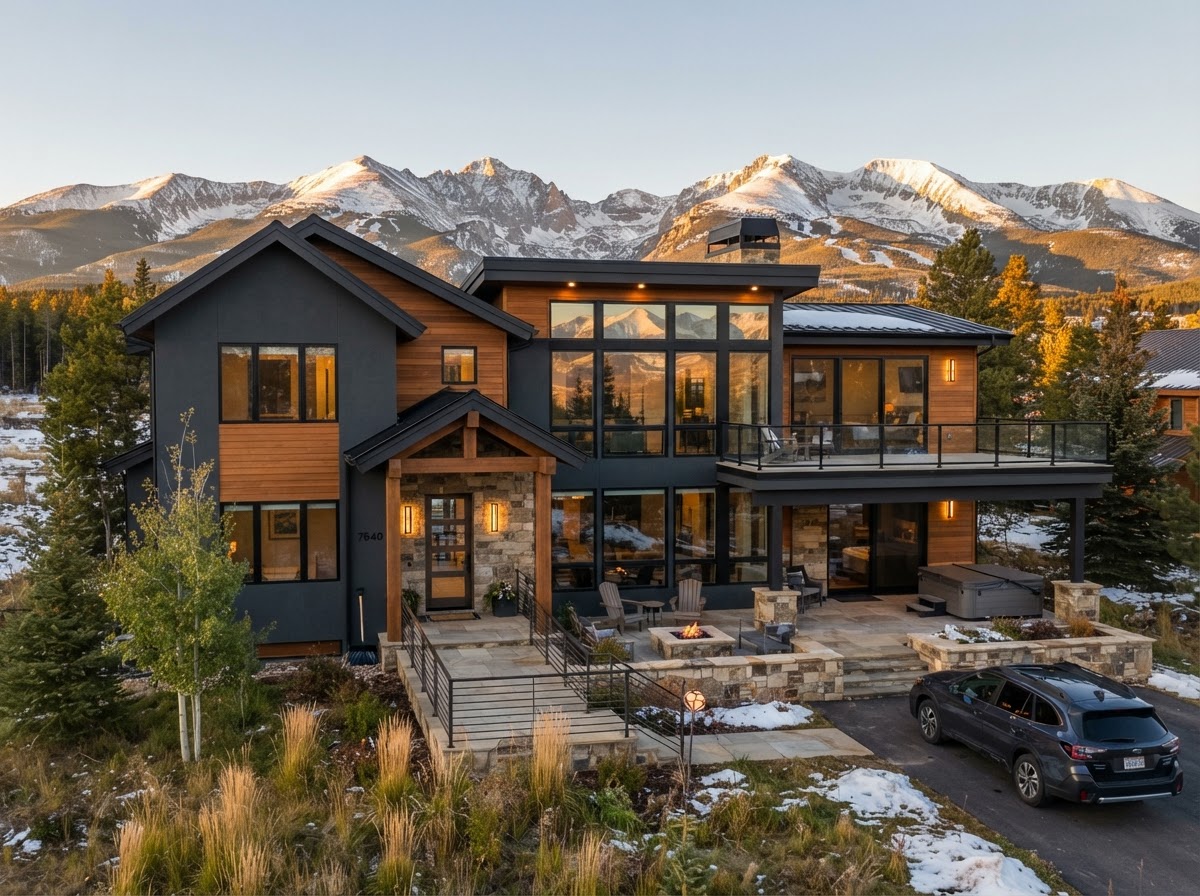 Mountain home exterior painting project completed by Kingdom of Coating in Winter Park, CO