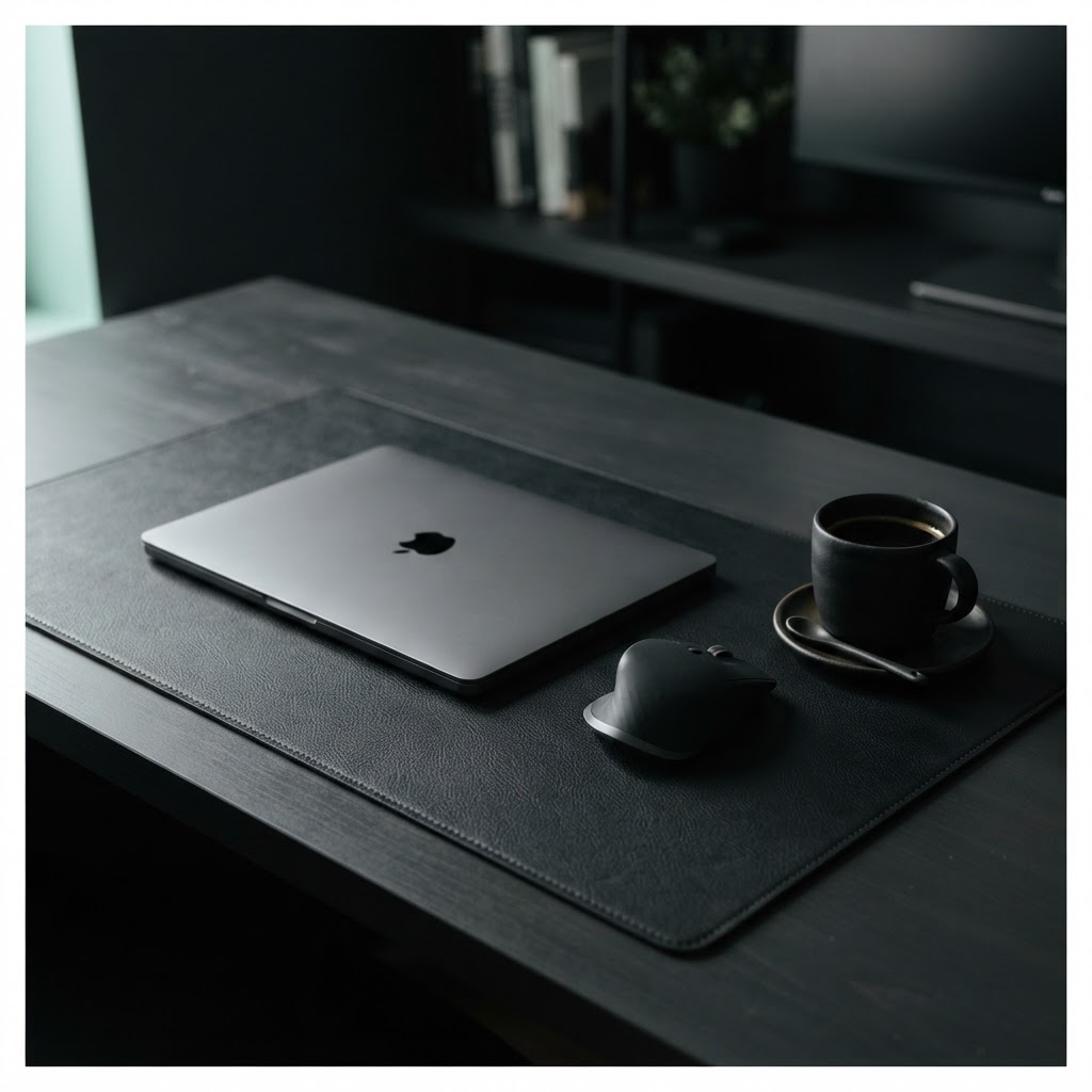 desk still life: Desk mat leatherette