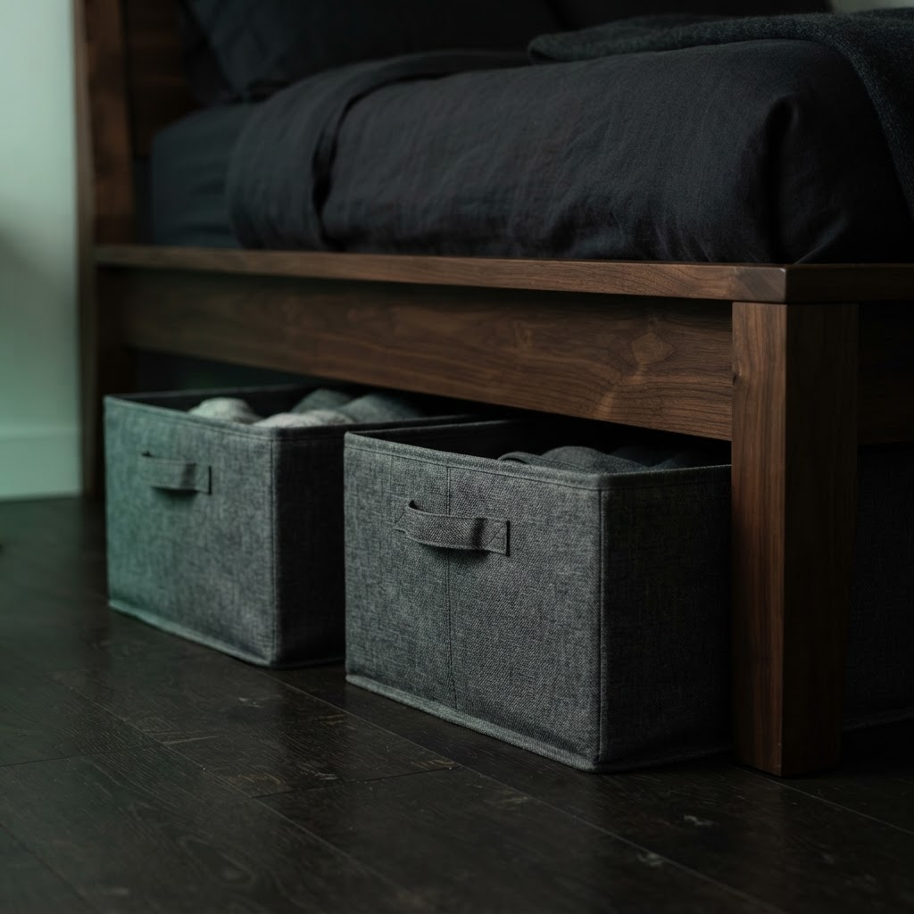 home still life: Under-bed storage bins