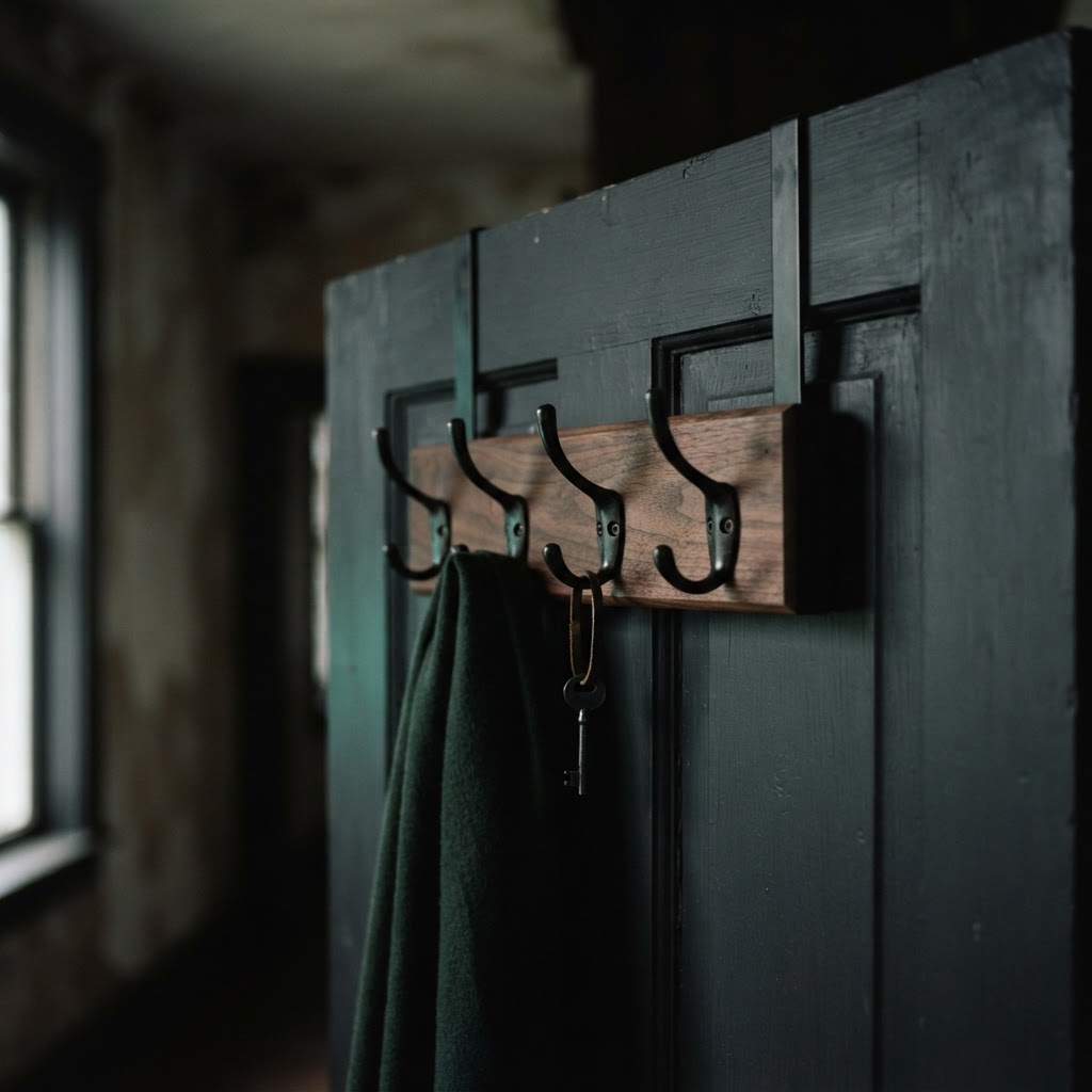 home still life: Over-door hook rack