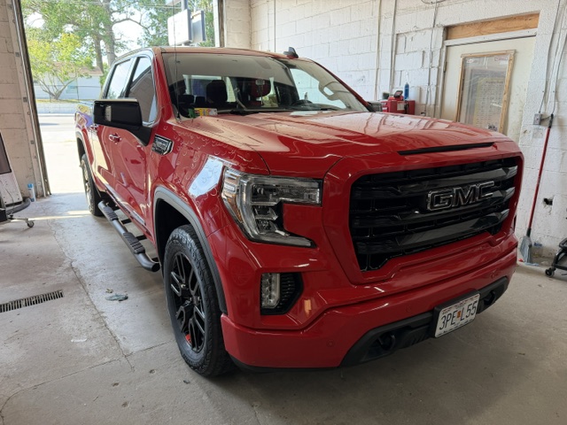 Hail Deals auto hail damage repair work on a vehicle
