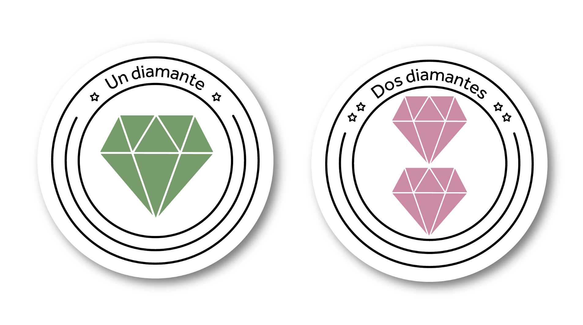 Insignias de diamantes de convencionista