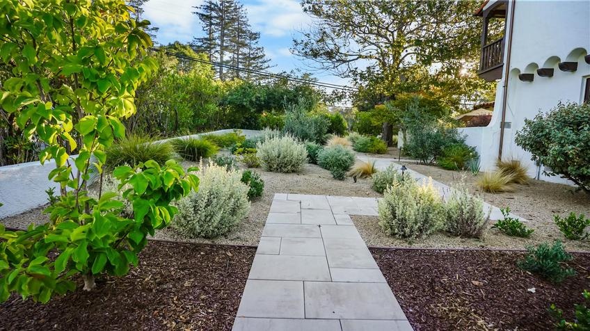 Modern Paver Walkway & Drought-Tolerant Garden