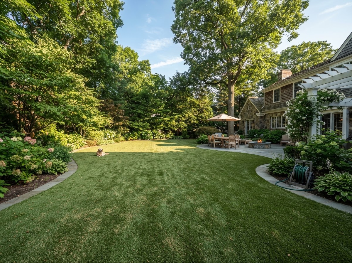 Artificial grass installation in Garden City NY