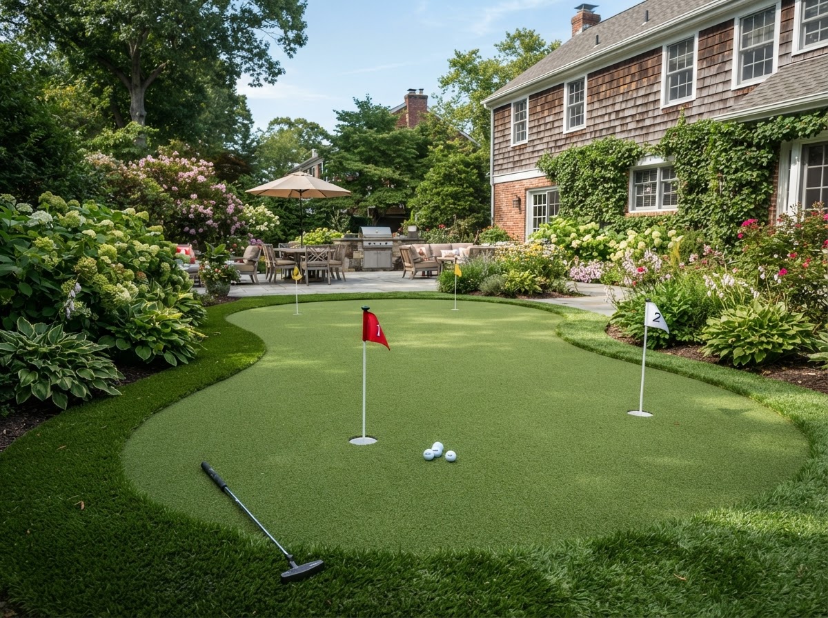 Putting green installation in Garden City NY