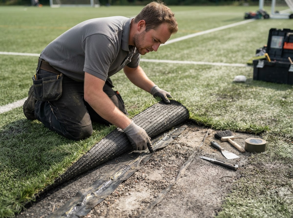 Artificial grass repair inspection in Valley Stream NY