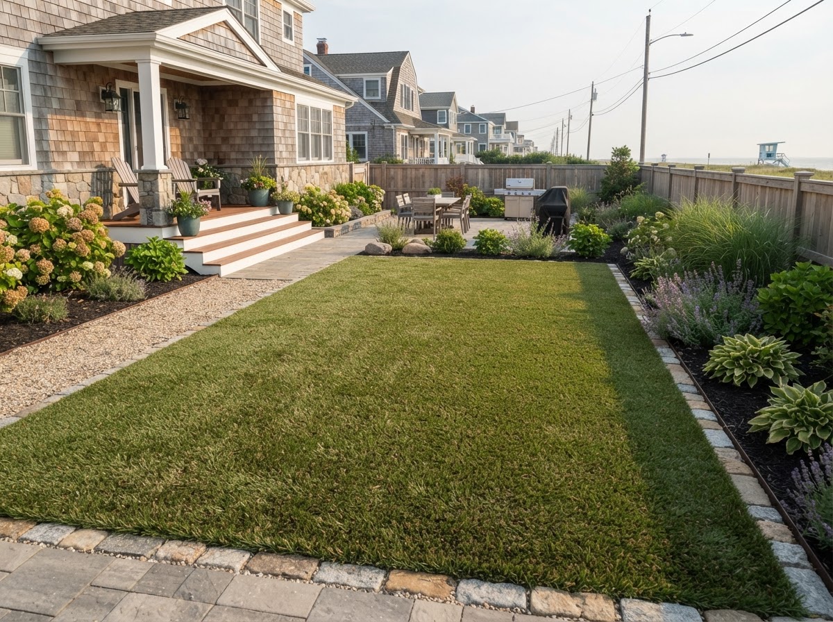 Artificial grass installation in Long Beach NY