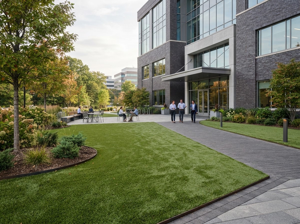 Commercial artificial turf installation in Valley Stream NY