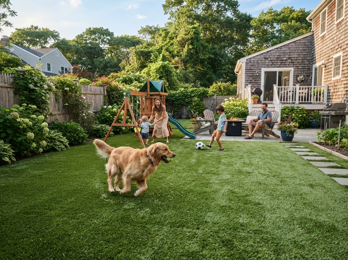 Artificial turf installation in Massapequa NY
