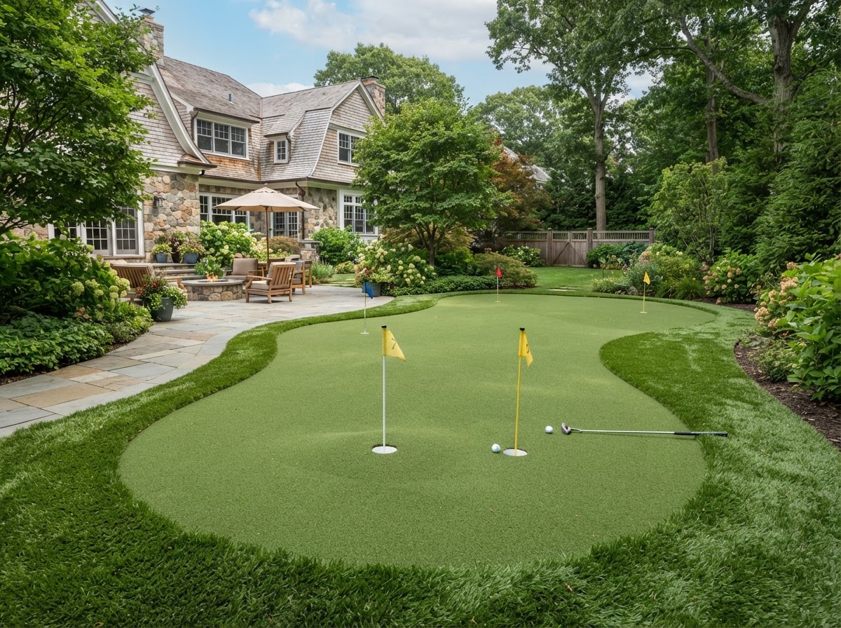 Putting green installation in Manhasset NY