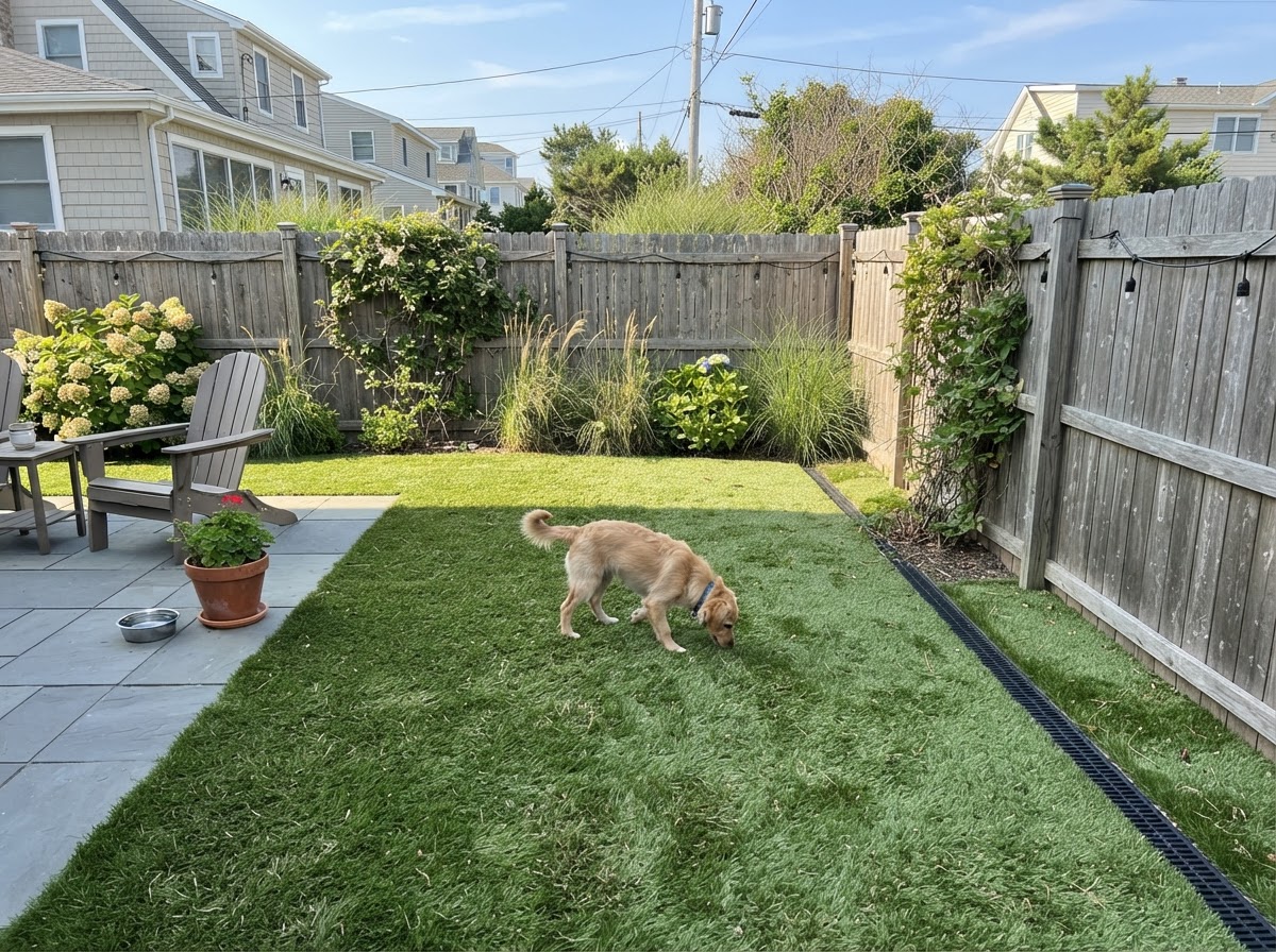 Pet turf installation in Long Beach NY