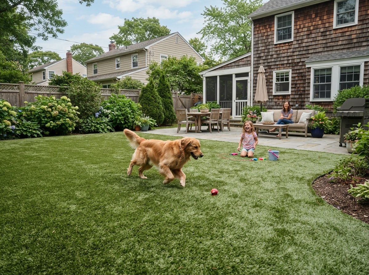 Pet turf installation in Merrick NY
