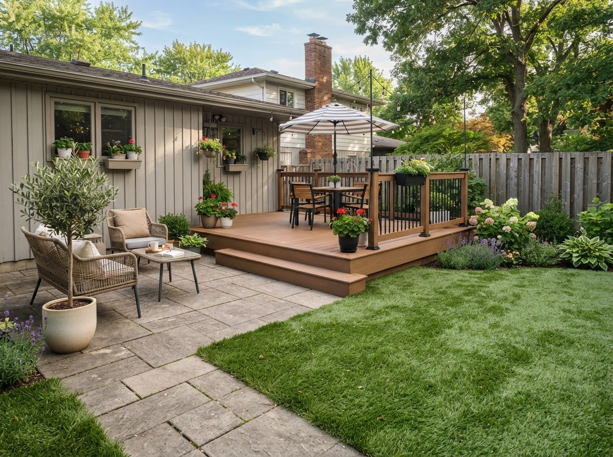 Artificial grass for deck and patio areas in Valley Stream NY