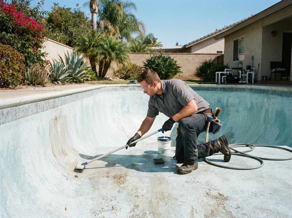 Pool acid washing service in Bellflower CA