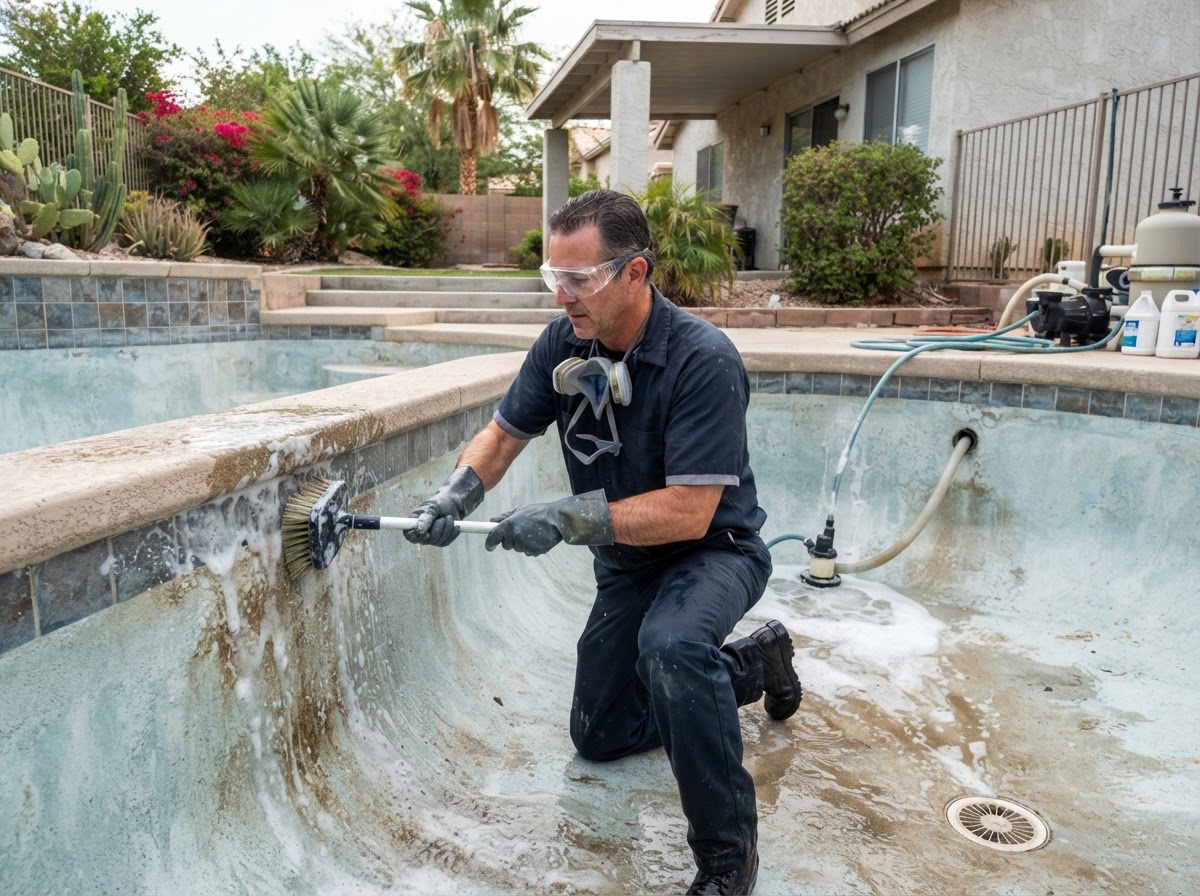 Pool chlorine washing service in Bellflower CA