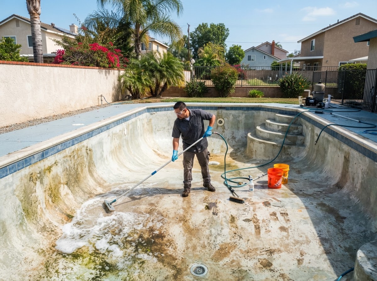 Pool acid washing and specialty surface cleaning in Norwalk CA