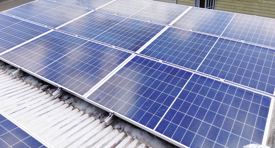 Solar panels cleaned by J.A.H Garden and Property Care, Sunshine Coast