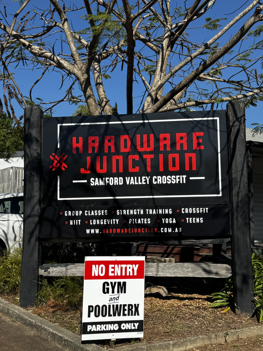 Hardware Junction Samford Valley CrossFit sign