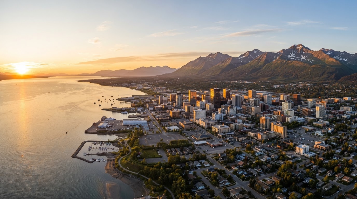 Anchorage, Alaska cityscape