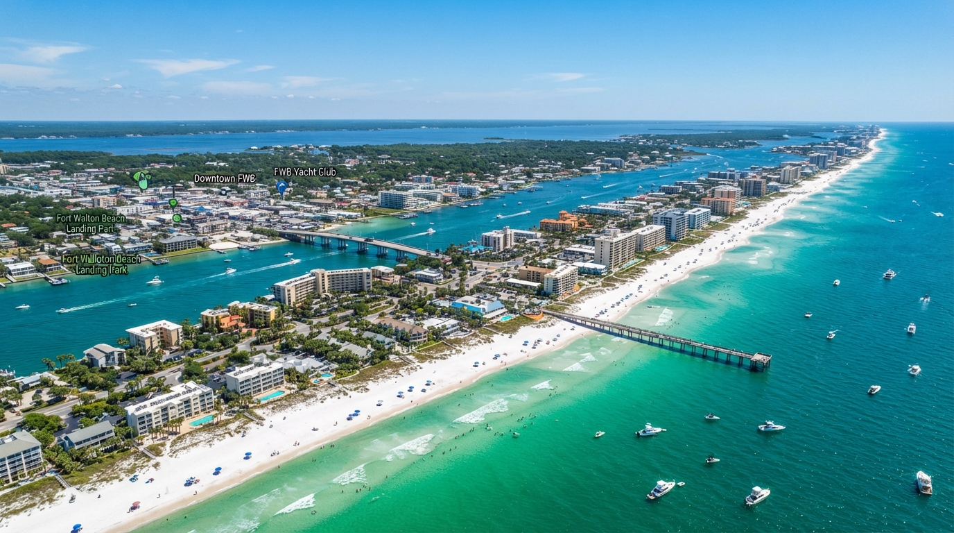 Fort Walton Beach, Florida cityscape