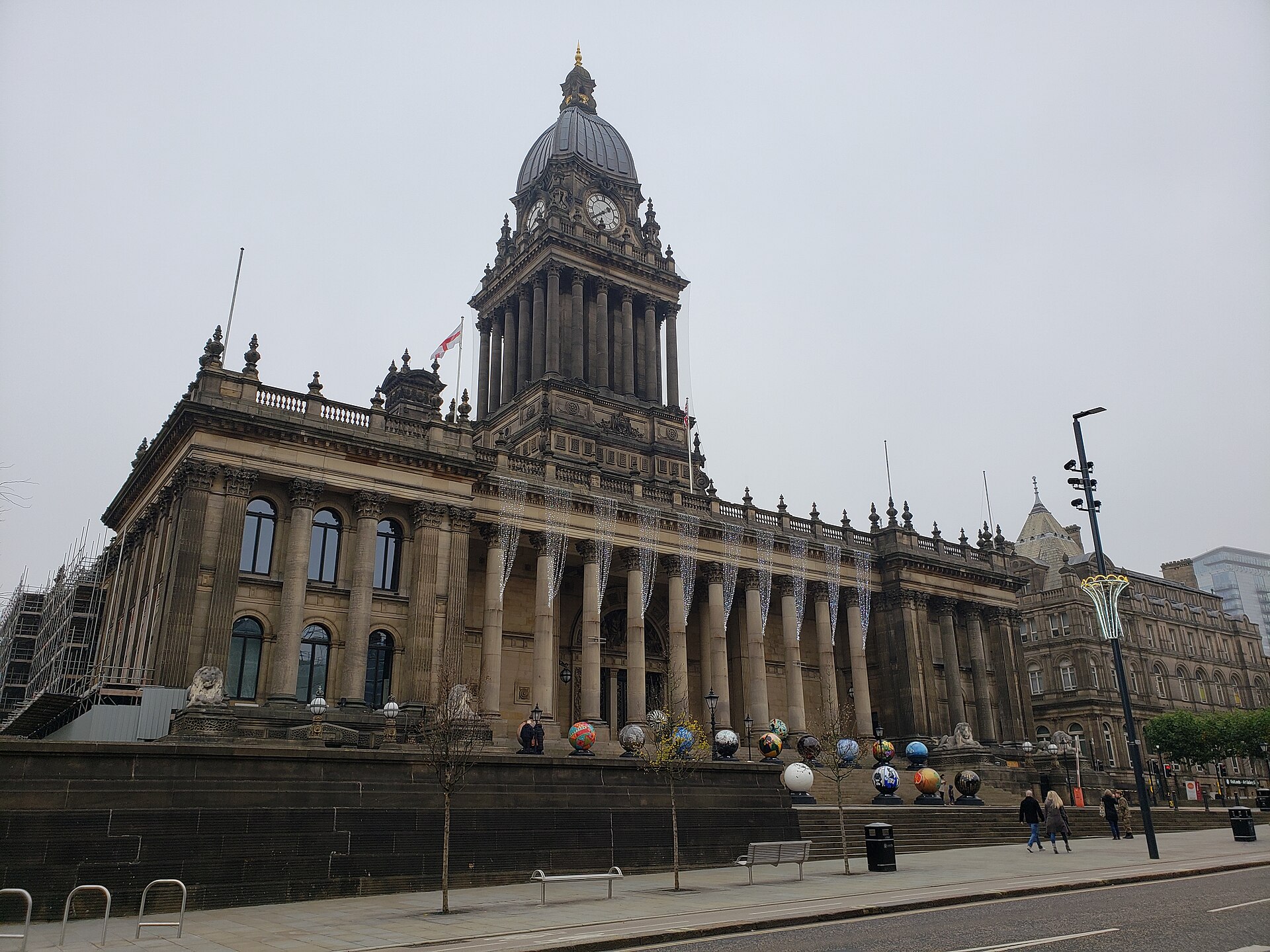 Leeds Town Hall, a landmark in Leeds city centre