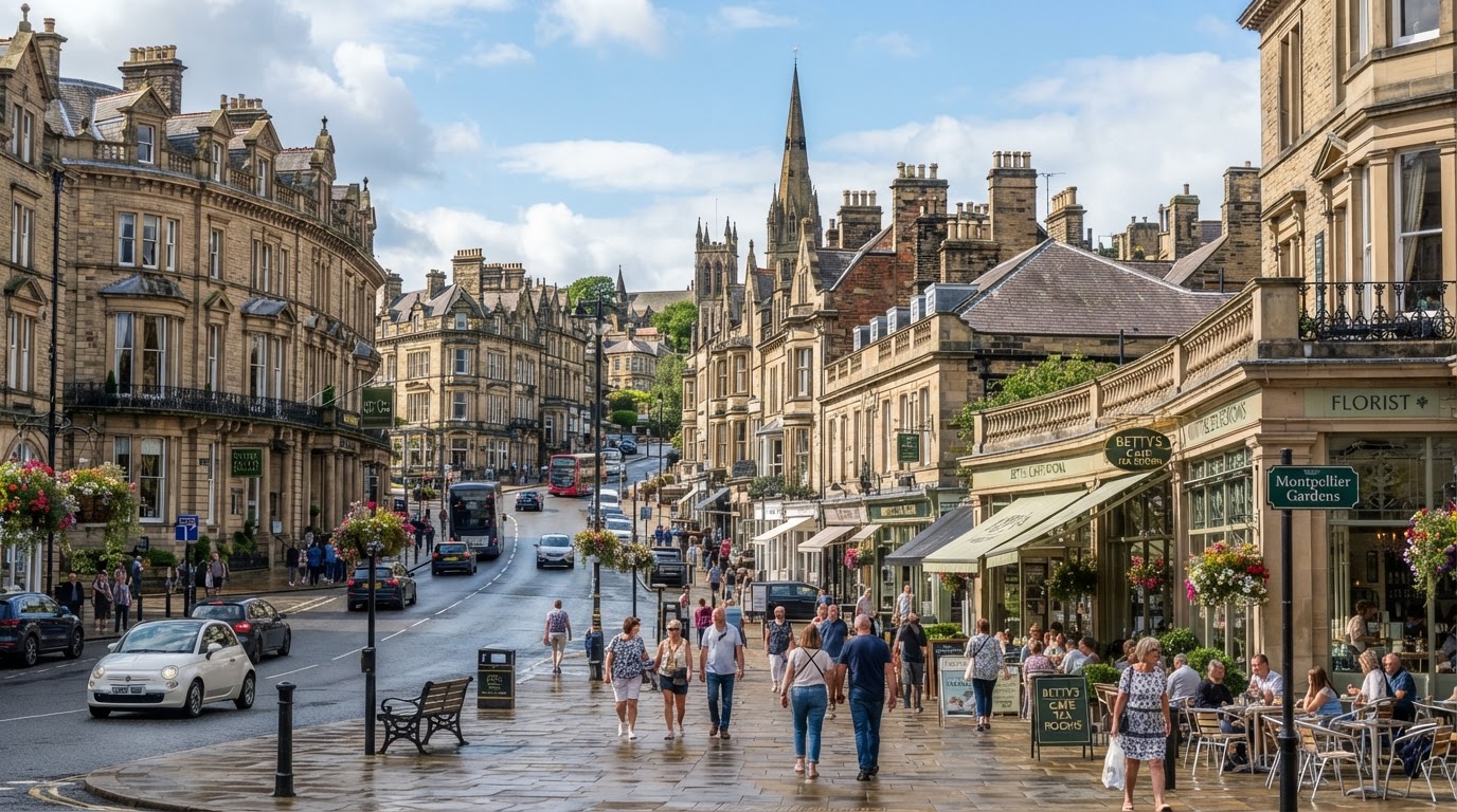 Parliament Street in Harrogate town centre, North Yorkshire