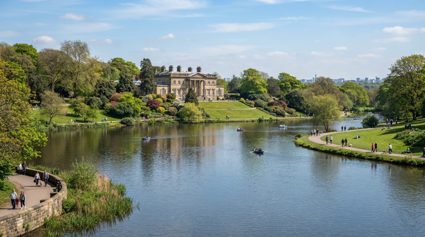 Roundhay Park and lake, Leeds