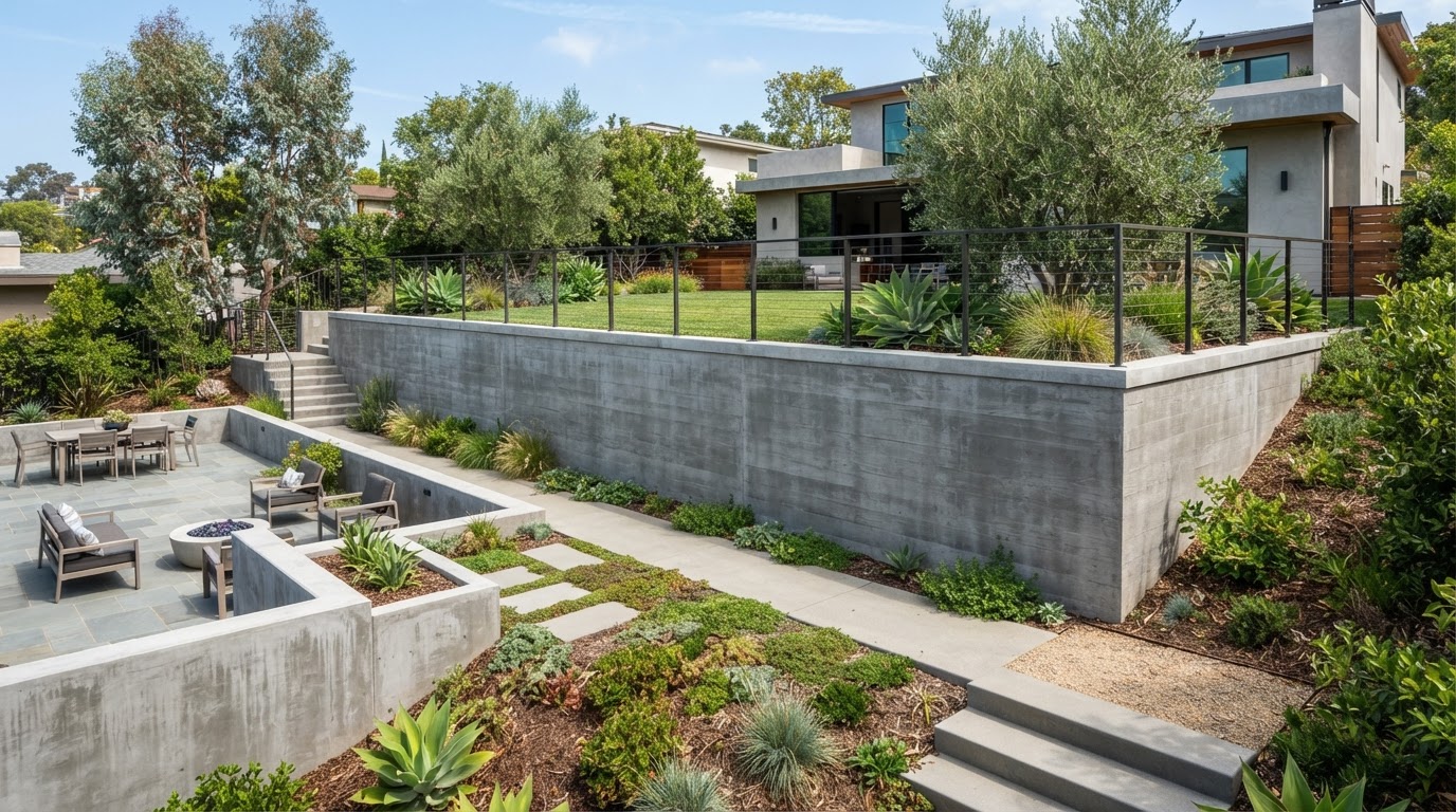Concrete Retaining Walls