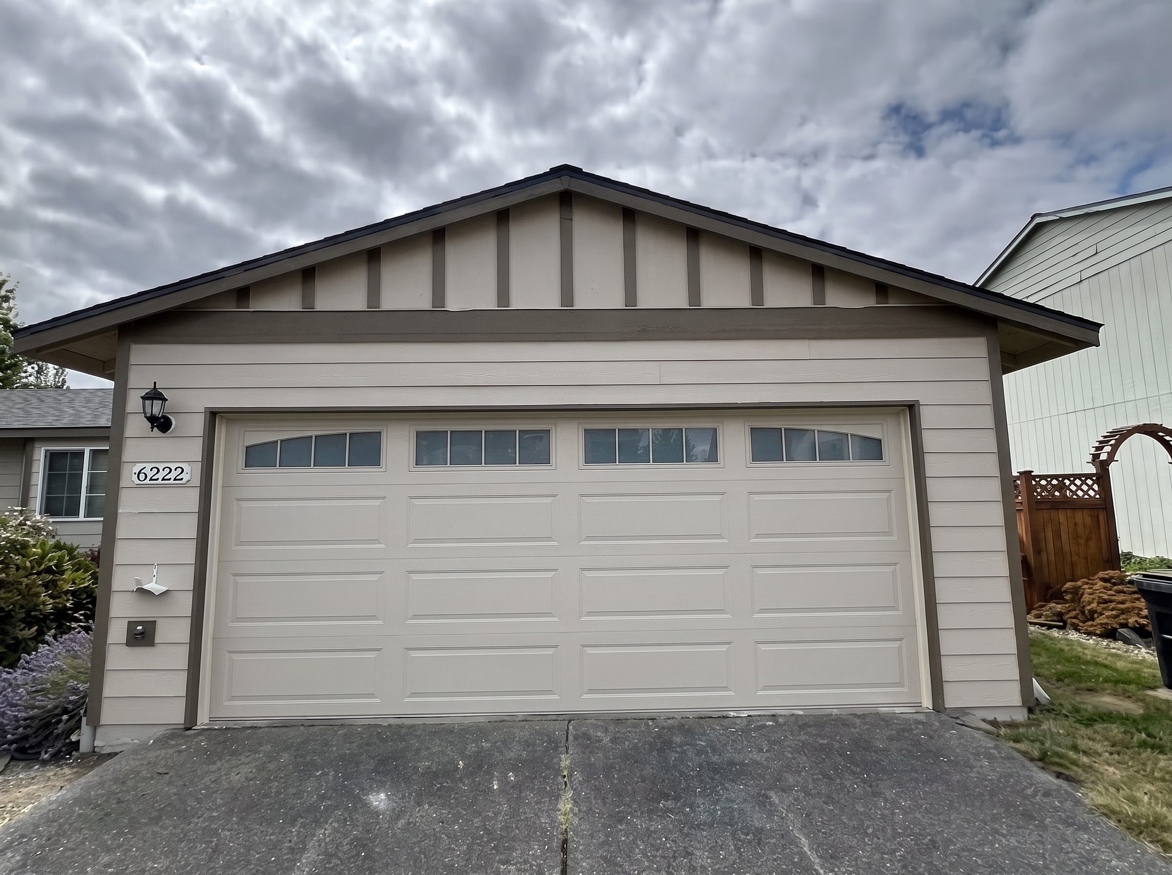Garage Framing & Exterior Siding Rebuild - After