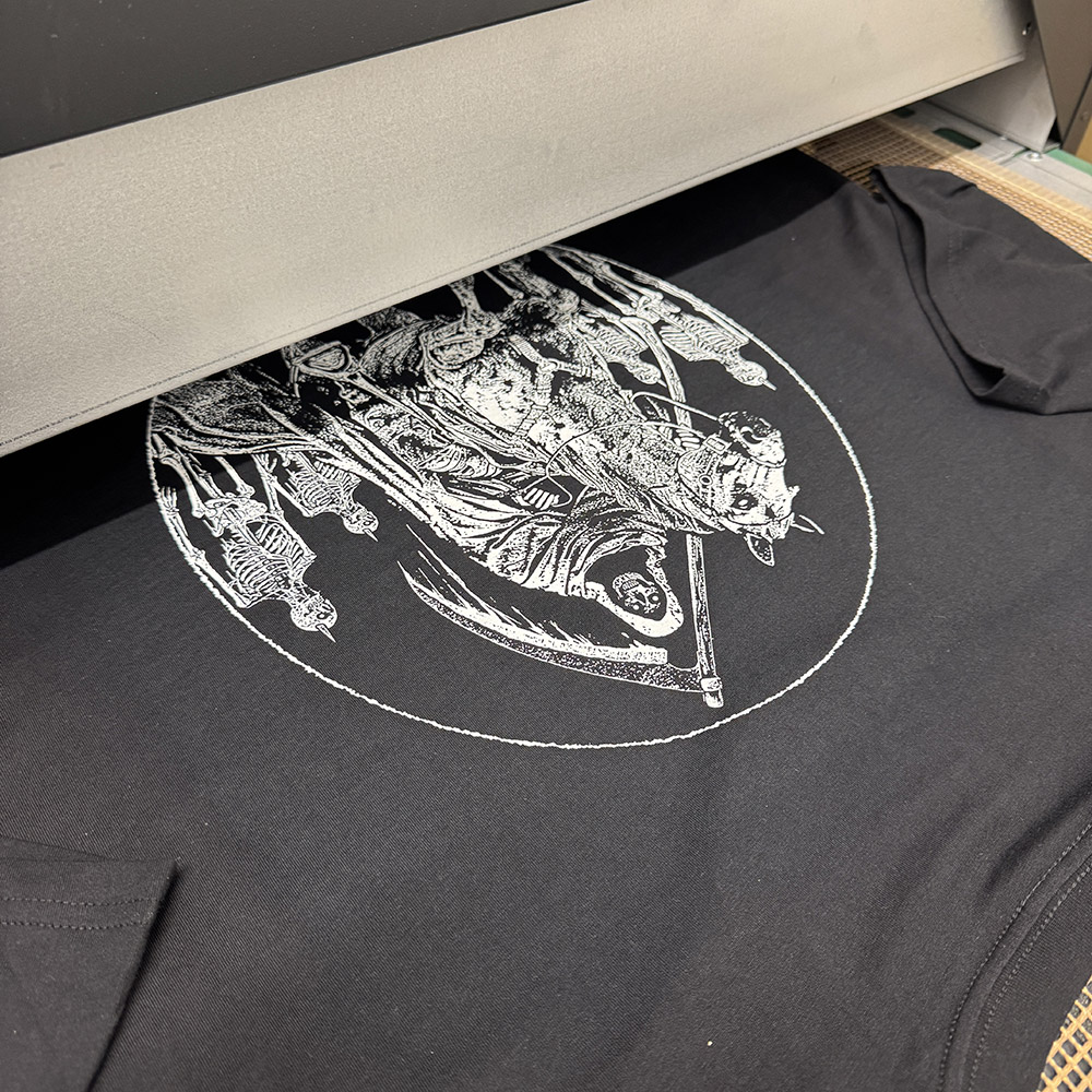 High-Detail Dark Graphic Print